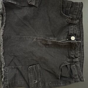 SHEIN Black Denim Skirt